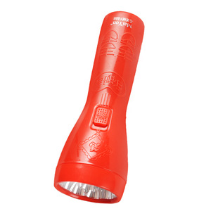 Red Flashlight Rechargeable Led Emergency Light With <b>Dimmer</b> For Home Outdoor Use - Product Image 2