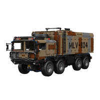 Mould King 20044 20045 Véhicule Militaire 8x4 Lance-Missiles du Désert, Jouet Télécommandé par APP, Modèle de Bataille, Ensemble de Blocs de Construction pour Enfants