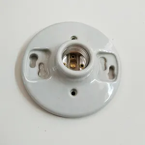 E27 4 1/2 Inci Botol Dudukan Lampu Keramik Listrik Bulb Pemegang untuk Langit-langit Porselen Fitting Fuzhou Langit-langit Bulb Base