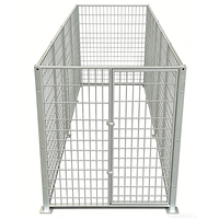 Cage pour chien en treillis soudé en acier galvanisé robuste, grande enclos extérieure, enclos pour animaux de zoo, niche pour chien, enclos de course, chenil