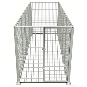 Cage pour chien en treillis soudé en acier galvanisé robuste, grande enclos extérieure, enclos pour animaux de <span class=keywords><strong>zoo</strong></span>, niche pour chien, enclos de course, chenil - Product Image 3