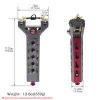 Slingshot puissant en alliage d'aluminium OEM ODM avec aimant et tige d'extension détachable pour le tir en extérieur et la chasse