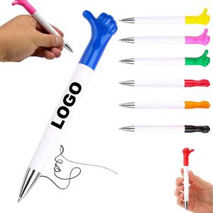 Custom Cartoon Gesture Design Plastic Ballpoint Pen Advertising Promotional <b>Gifts</b> Gel Pens <b>Creative</b> Thumbs up Ballpoint Pens - Product Image 1