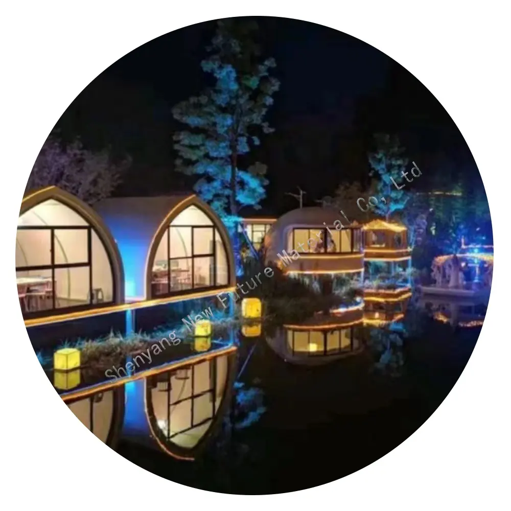 บ้านเรือสำเร็จรูป/แคมป์ปิ้งโรงแรม Geodesic เต็นท์โดมถาวรชีวิต