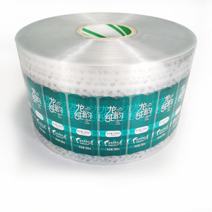 Etiquetas Adhesivas Transparentes de Plástico Impermeable con Impresión a Doble Cara Personalizada, Color Azul Verde, con Logotipo Transparente para Botellas - Product Image 5