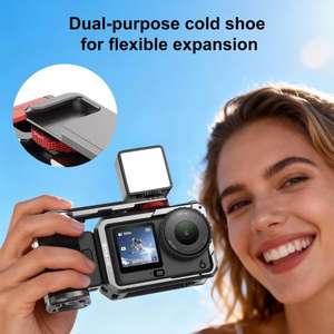 Adaptateur d'extension de cage métallique PULUZ pour DJI Osmo <span class=keywords><strong>Action</strong></span> 6 avec poignée - Product Image 5