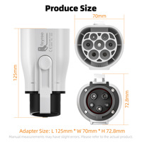 Adaptateur de charge pour véhicule électrique à énergie nouvelle de type 2 à type 1 (norme européenne vers américaine) fabriqué en Chine