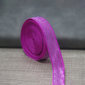 Correa de nailon para sujetador, cinta elástica lisa brillante de buena calidad, 8mm, lencería con borde <span class=keywords><strong>bies</strong></span>, cinta de superficie de satén, pedido OEM - Product Image 6