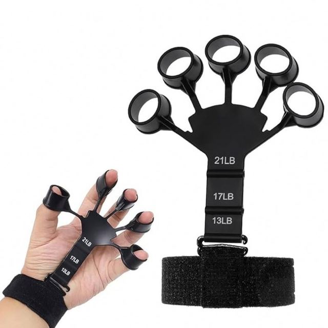 Wholesale Durable Nylon ABS Gym Hand Strengthener Training Finger Wrist Finger Exerciser Grip Climbing Strength Trainer One Size