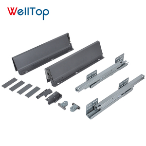 Welltop Fabriek Prijs Meubels Kast <span class=keywords><strong>Soft</strong></span> Close Slanke Doos Lade Sliding Mechanisme VT-15.023 Voor Keukenkast 40Kg, 65Kg - Product Image 2