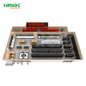 Solution complète de rayonnage métallique robuste pour magasins de détail avec installation murale à 5 étagères, du design 3D à la mise en place des étagères - Product Image 4