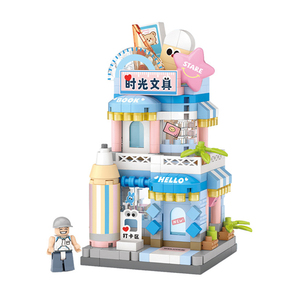 Modellino di Negozio in Miniatura 1:8, Regalo, Negozio di Snack e Cancelleria, Kit di Costruzioni con Mattoncini, Scatola in Plastica, Giocattolo Unisex per Bambini - Product Image 3