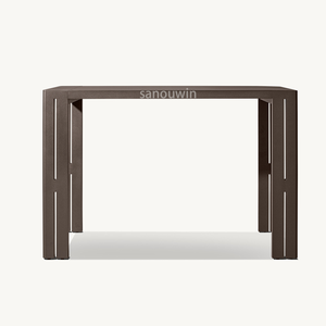 Tavolo da <span class=keywords><strong>Bar</strong></span> <span class=keywords><strong>per</strong></span> <span class=keywords><strong>Esterni</strong></span> in Alluminio Resistente alle Intemperie con Sedie, Stile Leisure <span class=keywords><strong>per</strong></span> Hotel e Casa - Product Image 2
