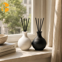 Diffuseur de parfum en céramique mate FUBEI LIVING, 200 ml, forme de vase, récipient pour diffuseur d'arômes, diffuseur d'huiles essentielles