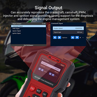 Scanner de diagnostic portable TopDiag M201 pour moto, analyseur de moteur OBD2, données en temps réel, test de batterie, garantie 1 an pour toutes les motos EFI