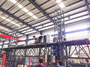 Plateforme de travail élévatrice XINGDOU pour travaux en hauteur, échafaudage électrique, grue de levage, alimentation 380V SAJ5.0-0.5 - Product Image 2