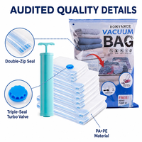 Sacs de rangement sous vide directement de l'usine, lot de 20 avec pompe électrique, sacs de compression en gros pour l'organisation de la maison