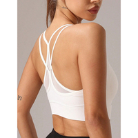 Soutien-gorge de sport sans couture en nylon pour femme, idéal pour la course et le yoga, haut de gamme, taille haute, qualité supérieure