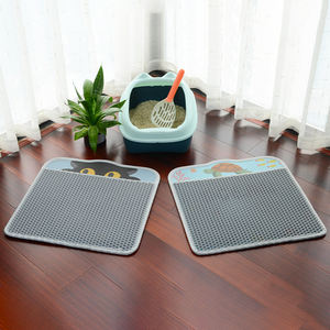 Less-Mess Cat Katzen toilette Matte Niedliche Katzenstreu-Fang matte 60*60 cm Weich auf Kitty Paws Easy Clean Anti-Rutsch-Haustier zubehör - Product Image 2