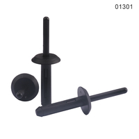 Vente en gros de nouveaux rivets aveugles en nylon, clips et attaches automobiles pour voitures, modèle 01301