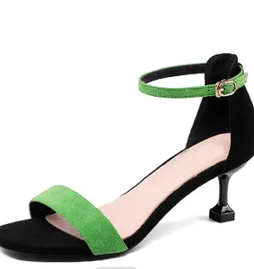 Sandalias de tacón alto para mujer, zapatillas sexis de verano para mujer