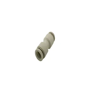 PU type straight union 8mm white connector plastic SMC pneumatic fittings