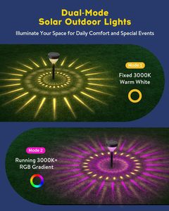 Lampe solaire LED extérieure en acier inoxydable étanche IP44, éclairage décoratif de paysage, lumière chaude, patio, jardin, pelouse, éclairage solaire - Product Image 2