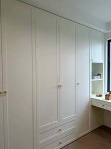 Meubles de chambre à coucher anciens personnalisables durables, de haute qualité, style industriel moderne en bois simple, armoire coulissante personnalisée - Product Image 2