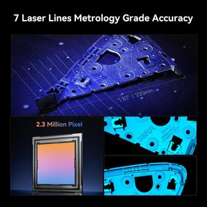 Escáner 3D Creality Raptor <span class=keywords><strong>Pro</strong></span> de Grado Metrológico con Precisión de 0.02 mm, 22+7 Láseres Azules para Proyectos de Ingeniería Automotriz - Product Image 2
