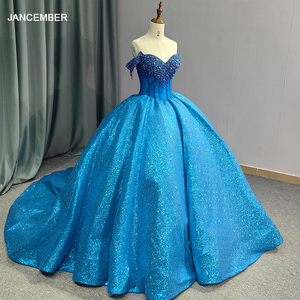 Lake Blue Sweetheart <strong>Off</strong> <strong>the</strong> <strong>Shoulder</strong> Quinceanera <strong>Dresses</strong> Pearl Diamond Lace <strong>Corset</strong> for Sweet 15 Girls Party <strong>Dress</strong> 6628 - Product Image 1