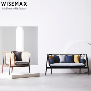 Wisemax pháp mây ghế gỗ cổ điển khung mía trở lại mềm đệm mây nhà hàng ăn uống ghế với tay vịn để bán - Product Image 2