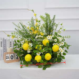 ซุ้มดอกไม้ประดิษฐ์ DKB สำหรับงานแต่งงาน พร้อมพรมดอกไม้ประดิษฐ์ใบไม้สีเขียว สำหรับตกแต่งพื้นงานแต่งงาน - Product Image 2