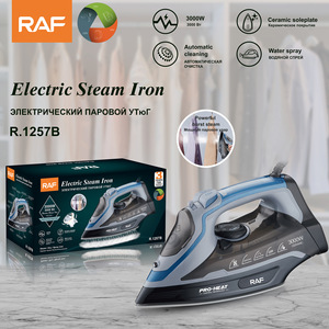 Plancha de Vapor Eléctrica Ajustable de 3000w, Plancha Portátil con Suela de Cerámica Antiadherente para Ropa con Vapor de Impacto - Product Image 3
