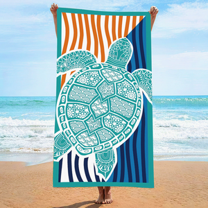 Toallas de Natación Rectangulares Personalizadas de Fibra Ultrafina de 240 g/m² con Estampado Animal, de Secado Rápido y Ecológicas para Viajes - Product Image 1