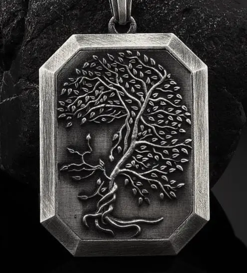 Western Myth Jewelry Life Of Tree Necklace Custom Engraved Necklace