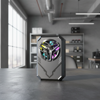 Ventilateur de refroidissement magnétique pour téléphone, à clip dorsal, rechargeable, en ABS, pour smartphones et jeux