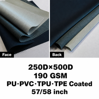 Tissu 500D compact en polyester 100% avec revêtement cationique, coupe-vent et résistant aux déchirures, pour sacs à dos, tentes, auvents et bagages d'extérieur pour filles