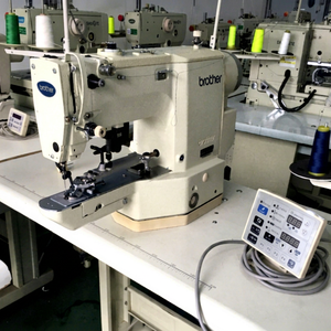 Machine à coudre industrielle informatisée neuve de marque japonaise KE-438D, point noué électronique pour boutonnières - Product Image 1