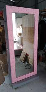 LISTO PARA ENVIAR Muebles de barbería rosa y plateada Escuela Hotel Apartamento Peluquería Equipo de salón de belleza - Product Image 3