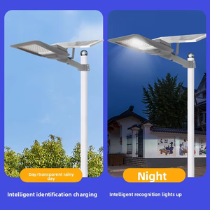 Commercio all'ingrosso lampari Solared Led 300W luce solare via IP65 ABS corpo umano sensore corpo 6000K resistente alle intemperie all'aperto - Product Image 3