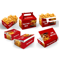 Fabricant Vente en gros Planche à ivoire jetable Boîte de poulet frit Sac de frites Boîte de tarte aux œufs Pizza Matériaux recyclés