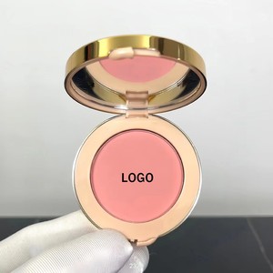 Polvo de rubor de un solo color en tono rosa de marca de lujo, producto cosmético vegano a prueba de agua del fabricante. - Product Image 2