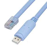 OEM ODM FTDI Usb סידורי קונסולת כבל Usb 2.0 כדי RJ45 זכר Ethernet רשת קונסולת כבל
