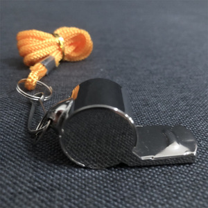 Metal Referee Whistle With Lanyard Stainless Steel Outdoor Sports Coach Whistle Clear Plastic Case Packaging - Product Image 4