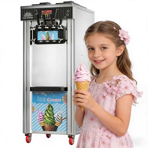 Machine à glace pilée à 3 têtes verticale avec pré-refroidissement rapide et double compresseur disponible - Product Image 1