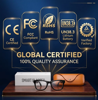 Gafas de Audio Inalámbricas con Cámara Integrada, Compatibles con Fotos y Videos, Estuche de Carga Portátil para Uso Diario al Aire Libre