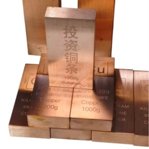 Nouvelles briques de cuivre de 1000 g, barres de cuivre pur à 999,9 % de 1 kg - Product Image 2