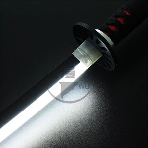 Katana Nichirin di <span class=keywords><strong>Tanjiro</strong></span> <span class=keywords><strong>Kamado</strong></span> da 28,3 pollici, Spada Samurai Anime, Prop per Cosplay non affilata con Fodero Nero - Product Image 4