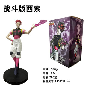 6รูปแบบการต่อสู้ ver. รูปปั้นการ์ตูน <span class=keywords><strong>HXH</strong></span> killua zoldyck hisoka, ตัวการ์ตูนนักล่าสะสม pvvc ของเล่นอะนิเมะของขวัญ - Product Image 6