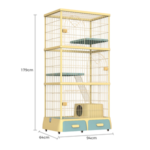 Offre Spéciale Luxe Chat Villa Nid Lit Pet Chat Vitrine Cage Intérieur Chatterie Chat Maison - Product Image 2